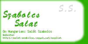 szabolcs salat business card